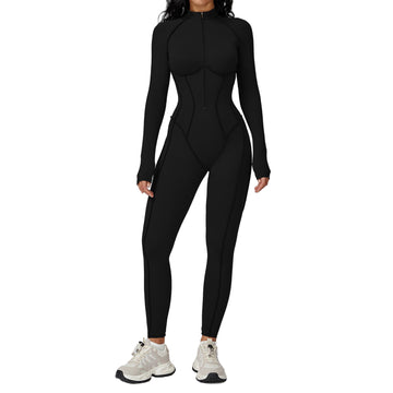 High Intensity Contrast Colour Sports Jumpsuit